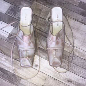Julia Botella Distressed leather Mules